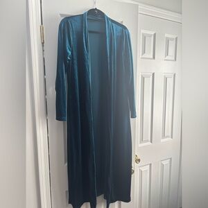 Elegant Teal Long Robe